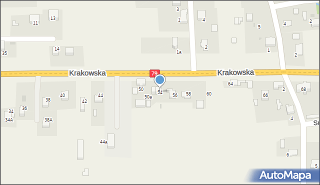 Dulowa, Krakowska, 54, mapa Dulowa