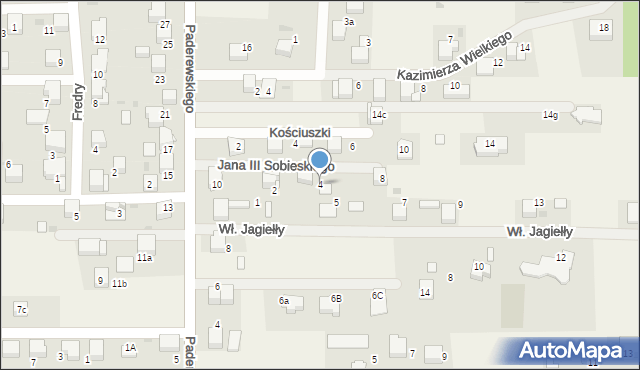 Dulowa, Króla Jana III Sobieskiego, 4, mapa Dulowa
