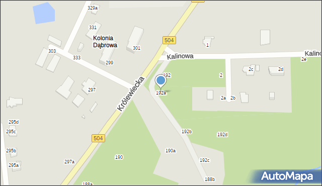 Elbląg, Królewiecka, 192a, mapa Elbląga