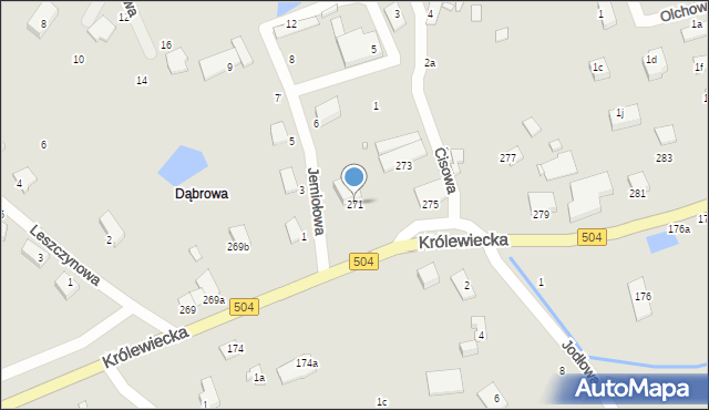 Elbląg, Królewiecka, 271, mapa Elbląga