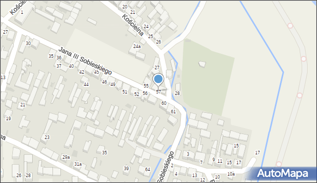 Frydman, Króla Jana III Sobieskiego, 57, mapa Frydman