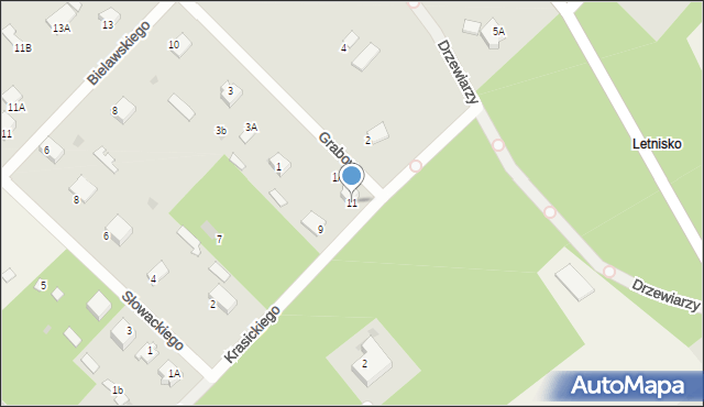 Garbatka-Letnisko, Krasickiego Ignacego, bp., 11, mapa Garbatka-Letnisko