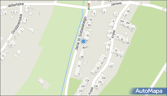 Gdańsk, Króla Jana III Sobieskiego, 66, mapa Gdańska