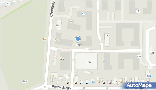 Gdańsk, Króla Bolesława Chrobrego, 79d, mapa Gdańska