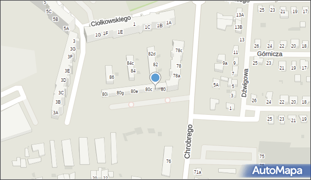 Gdańsk, Króla Bolesława Chrobrego, 80b, mapa Gdańska