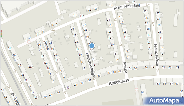 Gdańsk, Kraszewskiego Józefa Ignacego, 9, mapa Gdańska