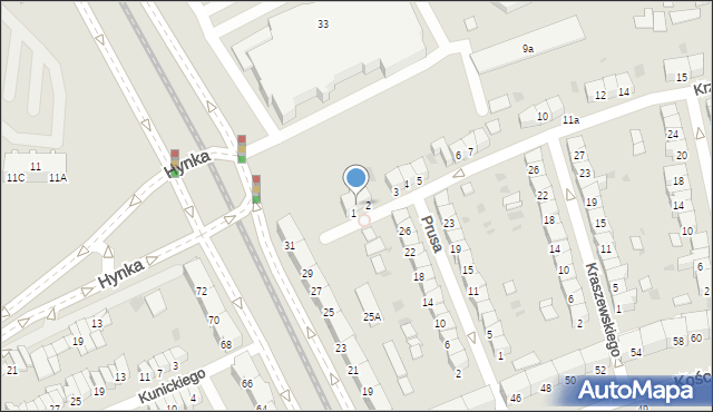 Gdańsk, Krzemienieckiej Lucyny, 1/2, mapa Gdańska