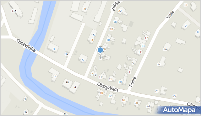 Gdańsk, Krótka, 2, mapa Gdańska