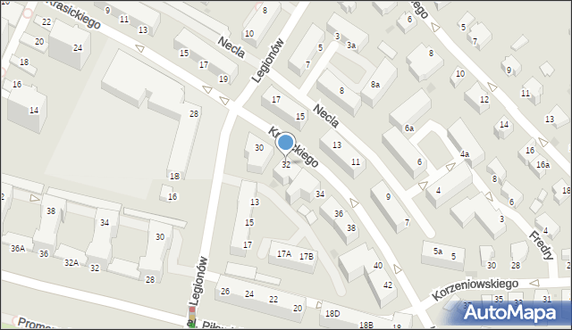 Gdynia, Krasickiego Ignacego, bp., 32, mapa Gdyni