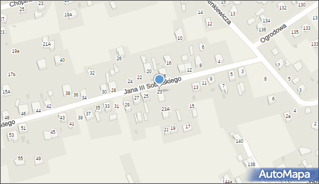 Gierałtowice, Króla Jana III Sobieskiego, 23, mapa Gierałtowice