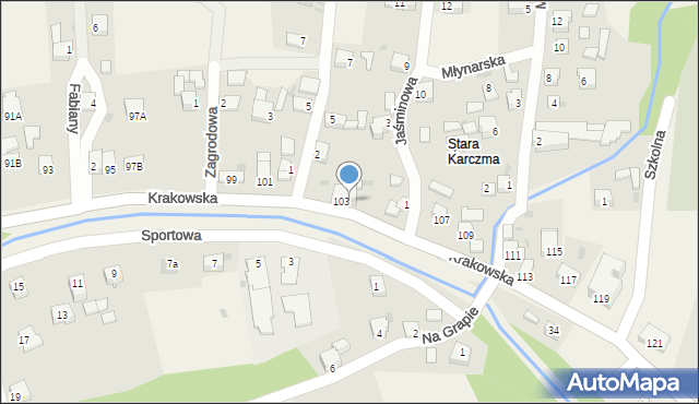 Gilowice, Krakowska, 105, mapa Gilowice