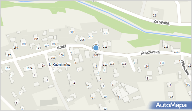 Gilowice, Krakowska, 108, mapa Gilowice