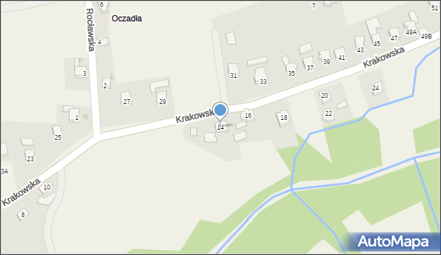 Gilowice, Krakowska, 14, mapa Gilowice