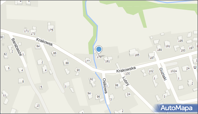 Gilowice, Krakowska, 179, mapa Gilowice