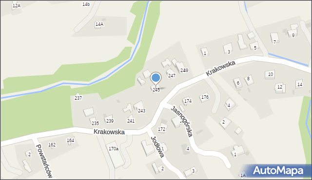 Gilowice, Krakowska, 245, mapa Gilowice