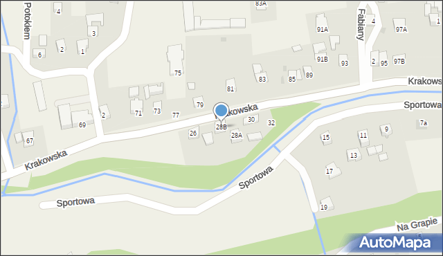 Gilowice, Krakowska, 28B, mapa Gilowice