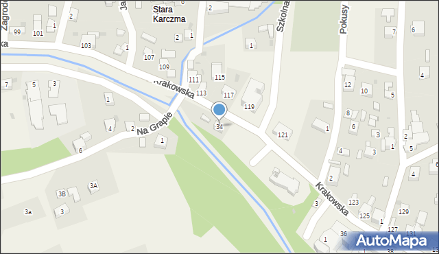 Gilowice, Krakowska, 34, mapa Gilowice