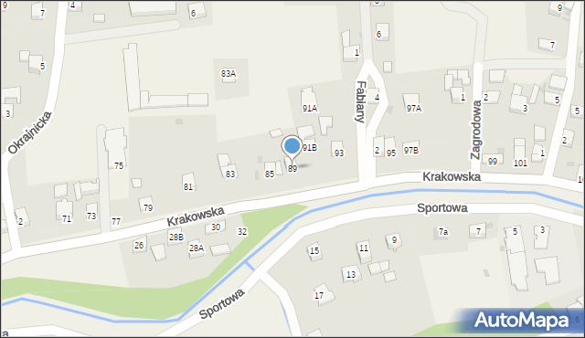 Gilowice, Krakowska, 89, mapa Gilowice