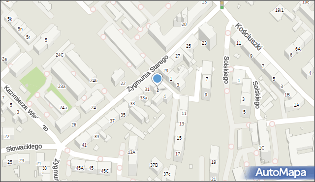 Gliwice, Króla Władysława Łokietka, 2, mapa Gliwic