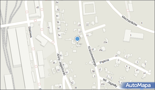 Gliwice, Kraszewskiego Józefa Ignacego, 7, mapa Gliwic