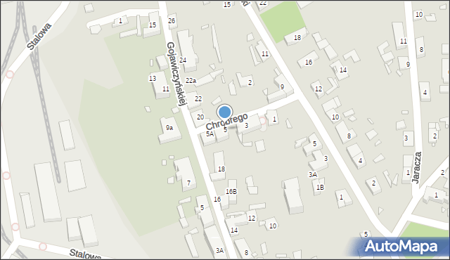 Gliwice, Króla Bolesława Chrobrego, 5, mapa Gliwic