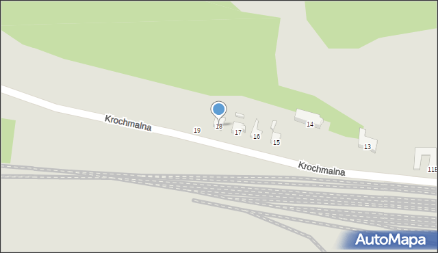 Głogów, Krochmalna, 18, mapa Głogów