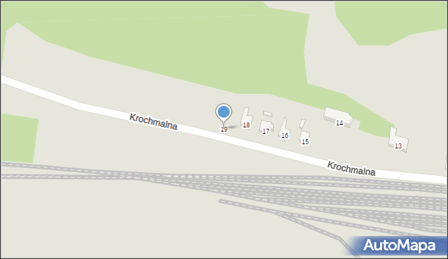 Głogów, Krochmalna, 19, mapa Głogów