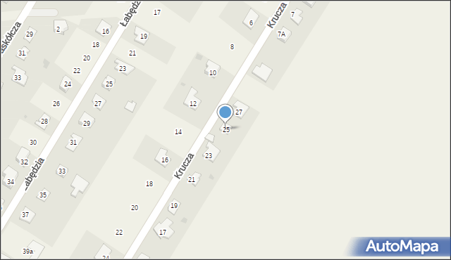 Głogowo, Krucza, 25, mapa Głogowo