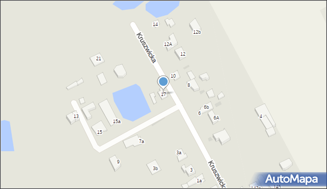 Gniezno, Kruszwicka, 17, mapa Gniezna