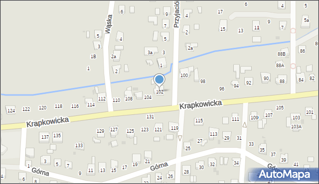 Gogolin, Krapkowicka, 102, mapa Gogolin