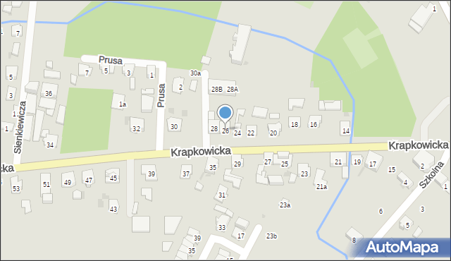 Gogolin, Krapkowicka, 26, mapa Gogolin