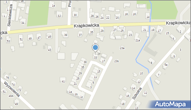 Gogolin, Krapkowicka, 33/1, mapa Gogolin