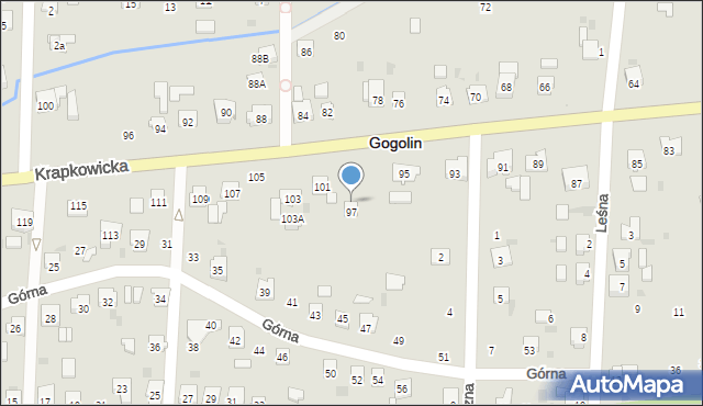 Gogolin, Krapkowicka, 99, mapa Gogolin