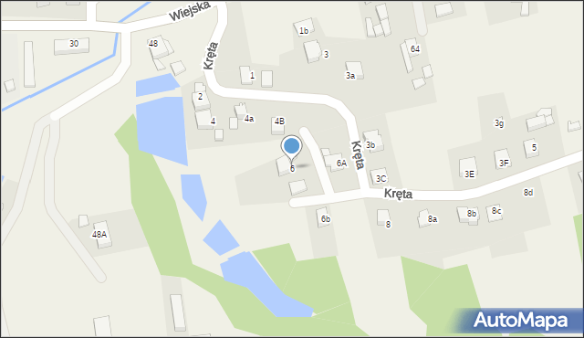 Gogołowa, Kręta, 6, mapa Gogołowa