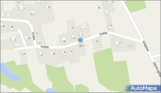 Gogołowa, Kręta, 8d, mapa Gogołowa