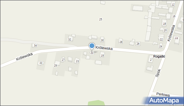 Gołaczewy, Królewska, 21, mapa Gołaczewy