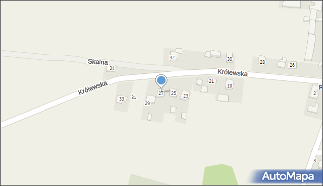 Gołaczewy, Królewska, 27, mapa Gołaczewy
