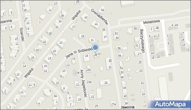 Goleniów, Króla Jana III Sobieskiego, 18, mapa Goleniów