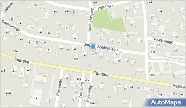 Góra Kalwaria, Króla Jana III Sobieskiego, 11, mapa Góra Kalwaria