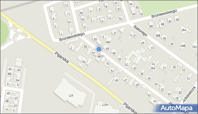 Góra Kalwaria, Króla Jana III Sobieskiego, 55, mapa Góra Kalwaria