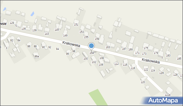 Gorenice, Krakowska, 104, mapa Gorenice