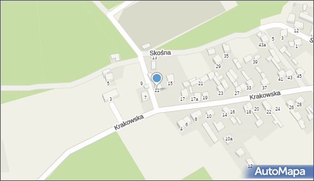 Gorenice, Krakowska, 11, mapa Gorenice