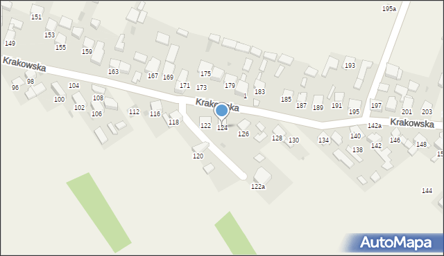 Gorenice, Krakowska, 124, mapa Gorenice