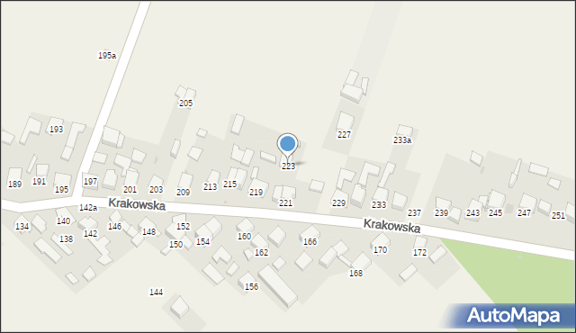 Gorenice, Krakowska, 223, mapa Gorenice