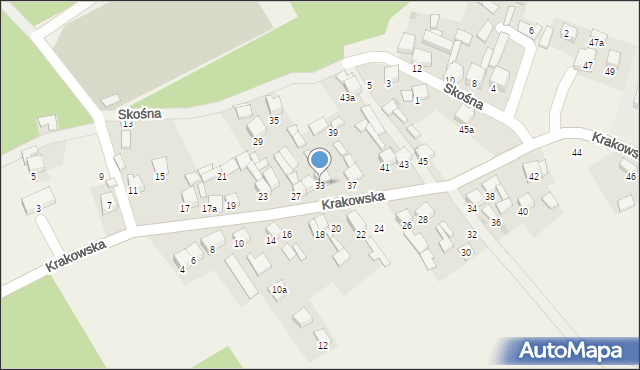 Gorenice, Krakowska, 33, mapa Gorenice