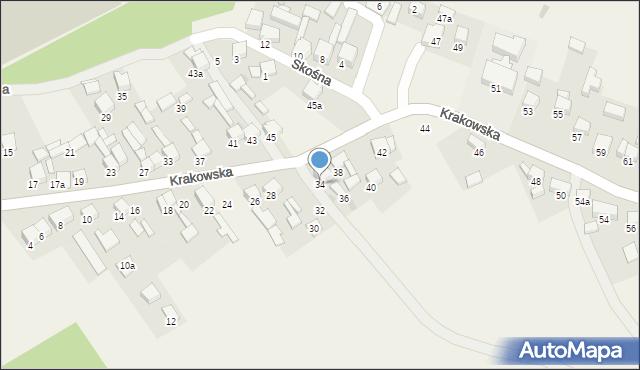 Gorenice, Krakowska, 34, mapa Gorenice