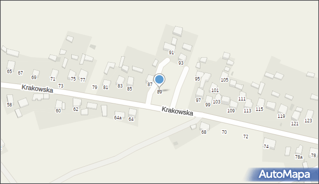 Gorenice, Krakowska, 89, mapa Gorenice