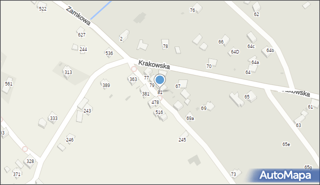 Gorlice, Krakowska, 81, mapa Gorlic