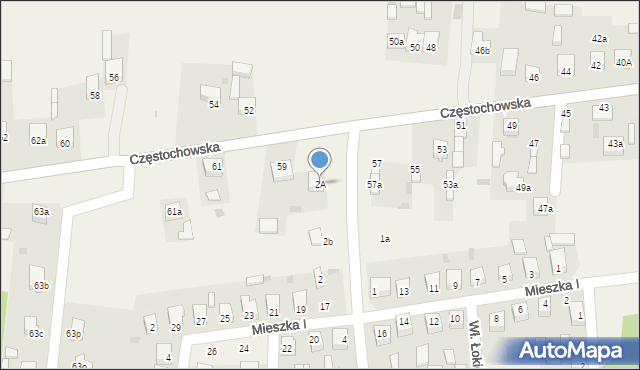 Gorzkowice, Króla Bolesława Chrobrego, 2A, mapa Gorzkowice