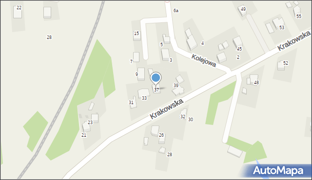 Gorzów, Krakowska, 37, mapa Gorzów